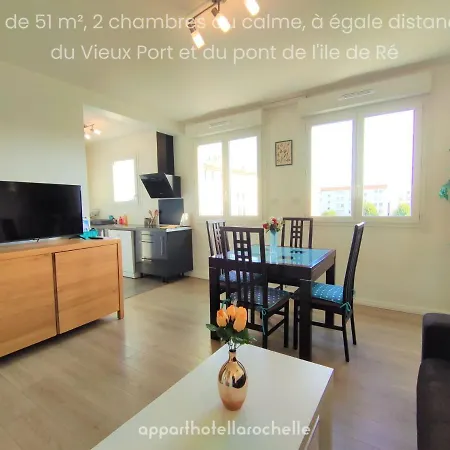 6 Et 4 Adresses A Mi-chemin Entre Le Vieux Port Et L Ile De Re 아파트 *